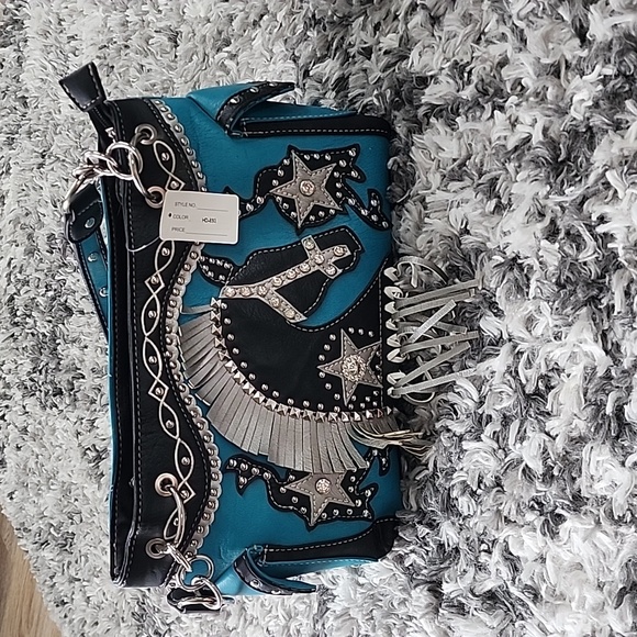 Vintage Western Turquoise Purse